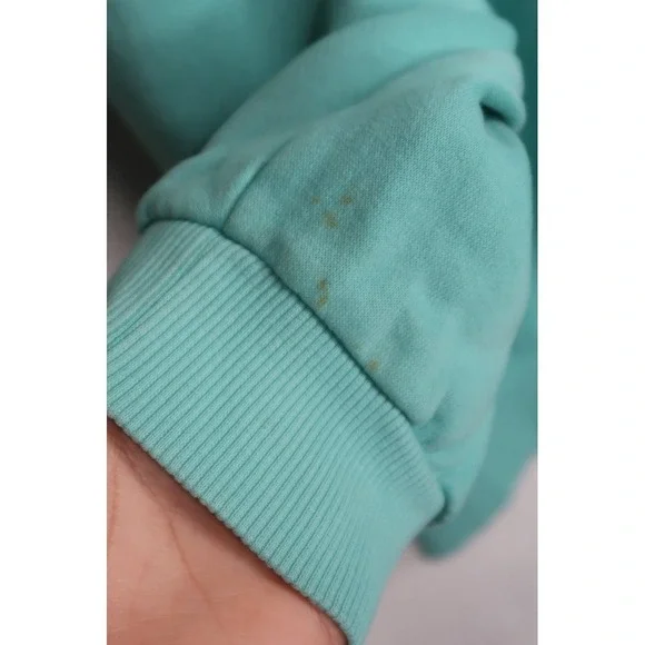 Nike Women's Crewneck Sweatshirt XL Teal Embroidered Swoosh Pullover Lounge - Picture 6 of 11